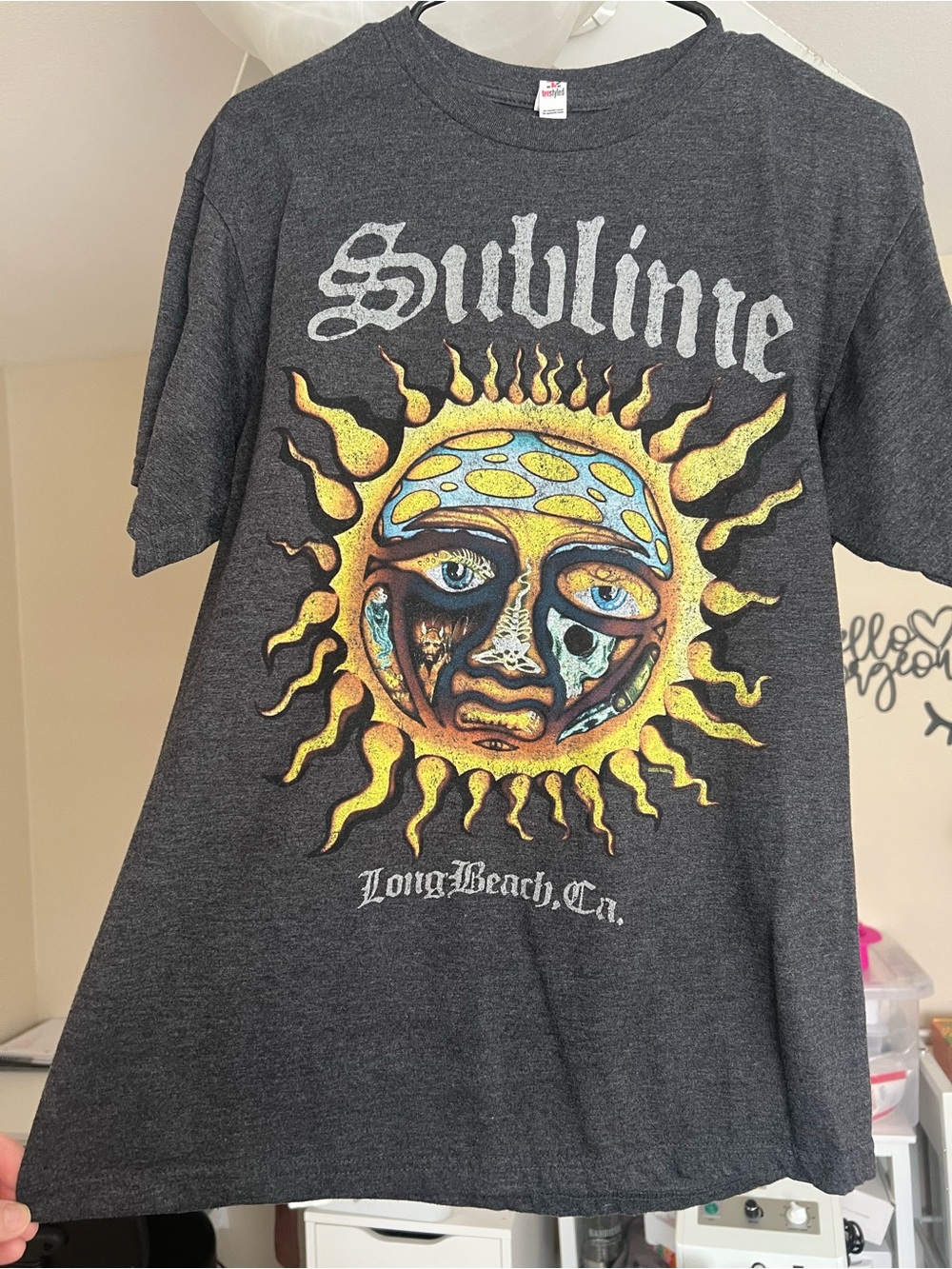 3 women’s band tee’s Black Nirvana Rolling Stones Sublime Logo size Medium - Picture 2 of 4